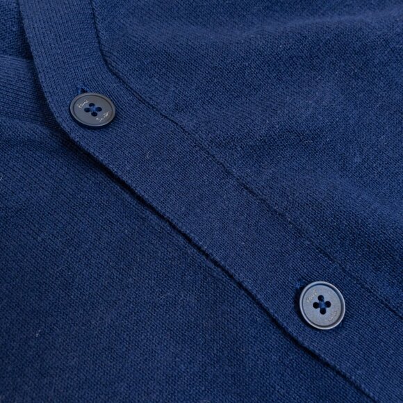 Paul Smith Wool Blend Cardigan Navy Preppy Juniors 16 / Small - Picture 7 of 14